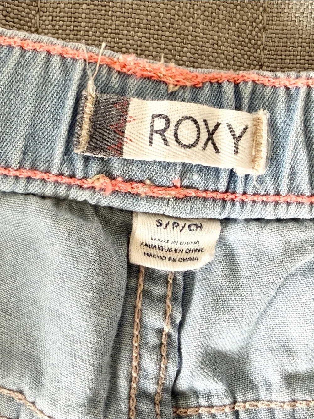 Roxy Light Blue Denim Jean Shorts